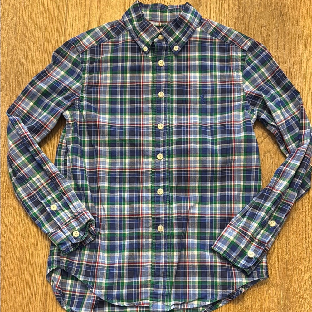 Youth Ralph Lauren Plaid Button Up